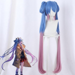 110cm M&auml;ng King of Glory cosplay LOL M&auml;ngu nahk Sun Shangxiang cosplay parukas topelt hobusesaba pikad juuksed Fiiber s&uuml;nteetilised Juuksed 110cm sinine
