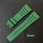 Punane must roheline hall oranž kollane valge pehme silikoonkummist kellarihm Richardi kella jaoks Mille RM011 RM050 rihmaga k&auml;ev&otilde;ru With rosegold clasp roheline