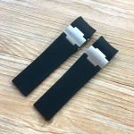 22*20mm must pruun sinine veekindel silikoonkummist asendus randme kellarihma rihma Ulysse Nardin DIVERI k&auml;ev&otilde;rule With silver buckle