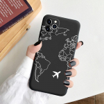 Luksuslikud populaarsed lennukid World Traveli telefoni&uuml;mbrised telefonile iphone 11 7 8 Plus X SE20 12 &uuml;mbris iphone 13 6s XR XS 11Pro Max jaoks, pehme kate Iphone 7plus 8plus