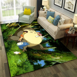 3D My Neighbor T-Totoro Anime multifilmi vaibavaip kodu elutoa diivani uksemati sisekujunduseks, lasteala vaip libisemiskindel p&otilde;randamatt 100cmx150cm