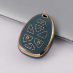 5 6 nupuga pehme TPU auto kaugjuhtimispuldi v&otilde;tmekaane &uuml;mbris Chevrolet Captiva Cadillac Buick Enclave Impala Gmc Acadia Sierra Pontiac jaoks 5 Button Key Case valge