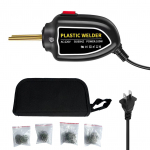 100 W plastist keevitaja, kuuma klammerdaja masina auto kaitseraua remondikomplekt koos tangidega, nuga, 200 tk lame / v&auml;limine US PLUG must