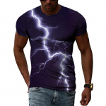 Suvine uus 3D lahe v&auml;lk Meeste t-s&auml;rgid Moeprindiga Loodusmaastik Graafiline t-s&auml;rk Isiksus Hip Hop Harajuku Tee Top S