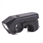 31,8 mm jalgrattavars 3-&uuml;hes USB-laetav jalgratta juhtraud LED-esitulede ja elektroonikaga must