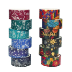 12 tk Merry Christmas Washi teibid komplekt 15mm * 5m Winter Gift Paper Kleeplindiga kaunistus