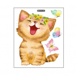 Kassiliblika mustriga tualettruumi kleebis Tugev kleepuv seinakleebis vannitoa pesuruumi kaunistamiseks 25*30cm