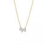 ANDYWEN 925 Sterling Silver Bull ripats Luksuslik tsirkoonist Pave pika ketiga kaelakee naiste peole M