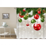 Vannitoa kardin Pol&uuml;ester digitaalne tr&uuml;kkimine Veekindel du&scaron;ikardin Christmas Series Vannitoa vahesein 150x180cm