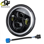 5,75-tolline mootorrataste esitulede signaallamp Mootorrataste LED-esilatern Harley jaoks must