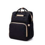 Suure mahutavusega Mummy seljakott Veekindel seljakott Multifunktsionaalne beebi voodikotid Rasedate kott jalutusk&auml;ru kott konksude kotiga must