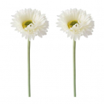 2 tk kunsttaimed Lihtne hooldada Dekoratiivne peen tekstuur atraktiivne &uuml;heharuline lilleseade pulmakaunistus valge