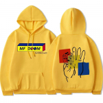 Hip Hop R&auml;ppar Mf Doom Hoodie Vintage Trend Fashion Pusad Unisex Naiste Graafiline gooti tr&uuml;kis T&auml;navar&otilde;ivaste kapuuts Unisex Unisex 2XL