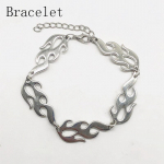 Flame punk stiilis suur leek k&auml;ev&otilde;ru kaelakee gooti disain sulamist ehted peo soodustused