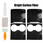 Keskkonsool trimmib PVC-kile sisekujundust Tesla Model 3 mudeli Y 21-22 auto keskse juhtpaneeli kleebis bright carbon
