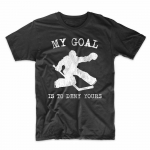 Hokiv&auml;ravavaht Minu eesm&auml;rk on Deny Yours Naljakad hoki Unisex T-s&auml;rgid S