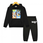 Bluey koer anime kapuutsiga dressipluus fliisist dressipluus Kawaii kapuutsiga komplektid poiss t&uuml;druk s&uuml;gis pikkade varrukatega riided pullover laste butiigi riided 130