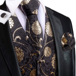 Meeste vest Paisley solid vesti &uuml;likond smokingu Gilet mantel siidist, korrap&auml;rase istumisega topsid 3XL