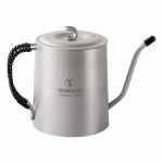 TOMSHOO Outdoor Camping titaanist veekeetja 900 ml / hanekaela kohvikann / pika tilgutiga veekeetja
