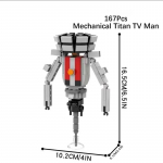 Skibidi WC-plokk M&auml;nguasi Titaanid K&otilde;larimees Kaamera Titaanid puurimees Telliskivi KellMan Figuurik&otilde;lar Mees Boss Skibididopi komplekt