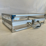 Alumiiniumisulamist kandekott lukuga reisikosmeetika 300x210x80mm tarvikute ehtepaber