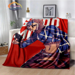 Anime Blanket JoJo's Bizarre Adventure series  Stone Ocean Soft flannel Fleece Throw Couch Lightweight Warm  Quilt 100x150cm