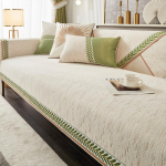 Diivani kate Four Seasons Universaalne kerge luksuslik kaasaegne k&otilde;rgekvaliteediline elutuba diivanipadi kate riidest k&auml;ter&auml;tikupadi 45x45 pillowcase 1pc valge