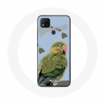 Xiaomi Redmi 9C Case Parakeets Birds roheline