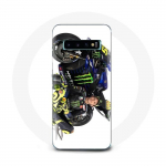 Valge taustaga &uuml;mbris Samsung Galaxy s10 pluss Valentino Rossi Speed ​​​​driverile