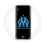 Musta taustaga &uuml;mbris Samsung Galaxy A10 Olympique de Marseille jaoks