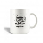 Mug en C&eacute;ramique Citation Coffee Time Anytime