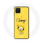 Samsung Galaxy A12 BTS Bangtan Boys BT21 Chimmy &uuml;mbris, autor Jimin Yellow Background