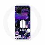 Coque pour Vivo Y21s 2021 / Y21 2021 Bangtan Sonyeondan BTS Logo Army Bomb Lightstick