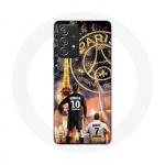 Coque pour Samsung Galaxy A52 PSG Neymar et Mbapp&eacute; Joyeux no&euml;l