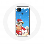 &Uuml;mbris Xiaomi Redmi 9C Anime One Piece Luffy Christmas Day 2023 jaoks