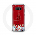 &Uuml;mbris Samsung Galaxy S8 Plus BTS Bangtan Boysi punase taustaga j&otilde;ulukingituseks 2023