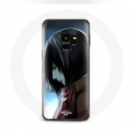 &Uuml;mbris Samsung Galaxy S9 Mikasa Ackerman Attack on Titan Manga Anime jaoks