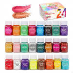 24 tk P&auml;rlmuttervilgupulberpigment, looduslik mineraal epoks&uuml;vaigu jaoks