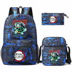 Anime Demon Slayer seljakott Sharingan teismelistele &otilde;pilaste koolikott poiss t&uuml;druk tagasi kooli Uzumaki suure mahutavusega multifilmi kotid