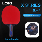 LOKI X1/X2/X3 ITTF lauatennise kurikate professionaalne k&otilde;rge elastsusega k&auml;snkummist pingpongi kurikas koos reketikotiga LOKI X1   1pcs FL/Long Handle