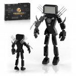 325 tk Skibidi WC Titan Drillman Figuurid ehitusklotside komplekt Anime M&auml;nguasjad &Otilde;ppeklotside kokkupanek Lastele S&uuml;nnip&auml;evakingitus