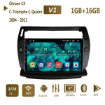 Icreative jaoks Citroen C4 C-Triomphe C-Quatre 2004 - 2011 2 din Carplay autoraadio multimeedia videopleier Android 2din WIFI GPS DSP 2+32GB 1+16GB must