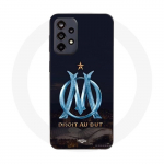 Coque Maniacase pour Samsung Galaxy A33 5g OM logo bleu et dor&eacute;e stade