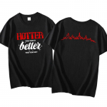 Kuumem kui su eks T-s&auml;rk T&uuml;druk L&uuml;hikeste varrukatega Kpop T-s&auml;rk Graafilised T-s&auml;rgid Korea Riided Naised Streetwear Topp Unisex L