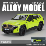 1/24 Scale XM sulamist automudel Diecast Car Sound Light Auto Lovers Collection Lastele S&uuml;nnip&auml;evakingitus Metallist poistele m&auml;nguasjad 1/24-Size:21*9.5*7.2cm roheline