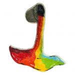 Ebakorrap&auml;rase vaiba loominguline kangas, pehme tekstuuriga Rainbow 3D seinavaip kodu jaoks mitmev&auml;rviline