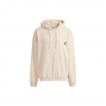 Adidas Originals Trefoil X Bee With You Kaubam&auml;rgiga Logo Prindiga Kapuutsikleit Pingutusn&ouml;&ouml;riga Pikkade Varrukatega Meeste Pealisr&otilde;ivad Kreemikasvalge HB6865 XXS