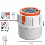 Kaasaskantav lamp suure v&otilde;imsusega p&auml;ikesevalgusti laetav LED-taskulamp matkalatern v&auml;ljas p&auml;ikesevalgusti telklamp matkavarustus 10w valge