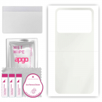 apgo MATTE Protective Skin Sticker for the back compatible with Oppo K10 Vitality, Wrap Film, Hydrogel Film, Flexible, Soft TPU with positioning layer