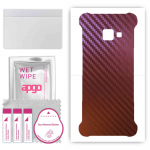 apgo skin sticker film foil vinyl for the BACK compatible with Samsung Galaxy Xcover 4, scratch-resistant, easy to install - Carbon Chameleon CAKA5